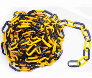 CADENA PVC AMARILLO NEGRO 8MM