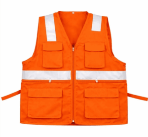 CHALECO DE SEGURIDAD LIVIANO CON CINTAS REFLECTIVAS