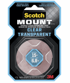 CINTA DE MONTAJE SCOTCH-MOUNT TRANSPARENTE 25MM X 1,52M